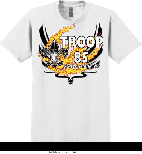 Staten Island, NY TROOP
85 T-shirt Design 