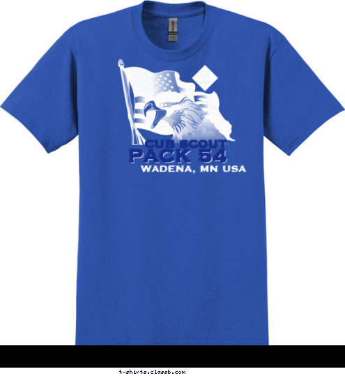 CUB SCOUT PACK 54 WADENA, MN USA T-shirt Design 