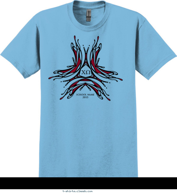 Chi Omega Kaleidoscope T-shirt Design