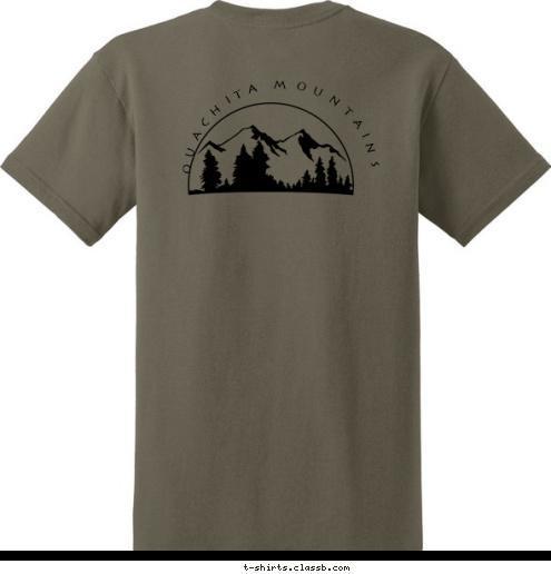 OUACHITA MOUNTAINS OUACHITA MOUNTAINS 2010 CAMP CLEARFORK T-shirt Design 