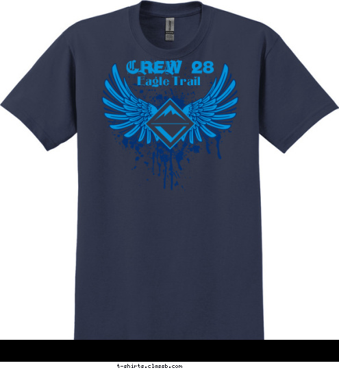 CREW 28 Eagle Trail T-shirt Design 