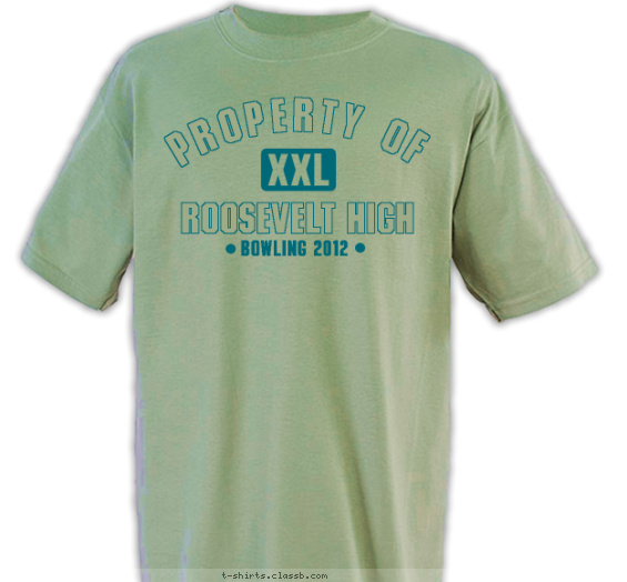 Bowling Property of Shirt T-shirt Design