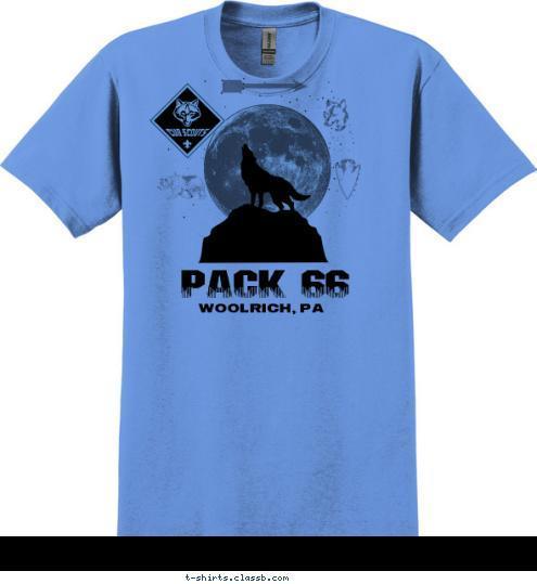 PACK 66 WOOLRICH, PA T-shirt Design 