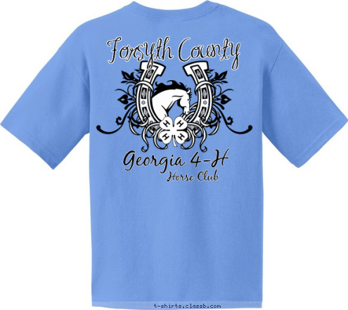 Horse Club Georgia 4-H Forsyth County T-shirt Design 