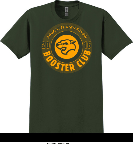 SP6328 Booster Club Mascot T-shirt Design