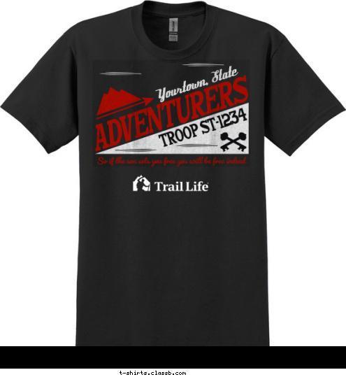 Yourtown, Usa TROOP ST-1234 ADVENTURERS T-shirt Design SP6338