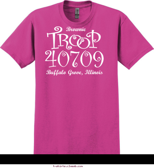 New Text Buffalo Grove, Illinois Brownie 40709 T-shirt Design 