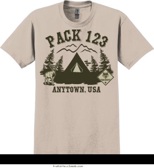 ANYTOWN, USA PACK 123 T-shirt Design 