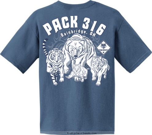 Bainbridge, OH Bainbridge, OH PACK 316 316 PACK T-shirt Design 