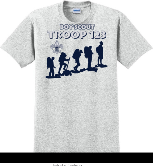 TROOP 123 BOY SCOUT T-shirt Design 