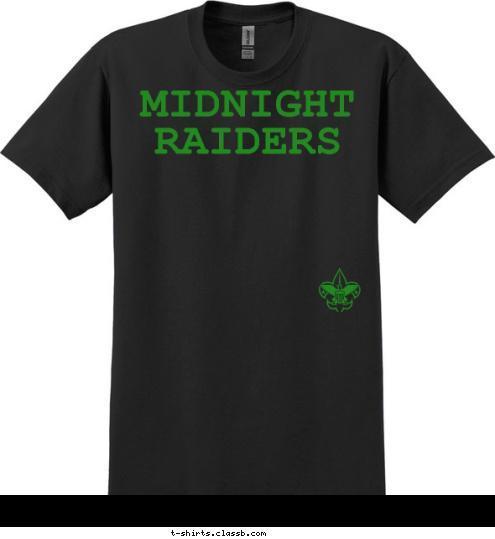 qwerty MIDNIGHT RAIDERS
 T-shirt Design 