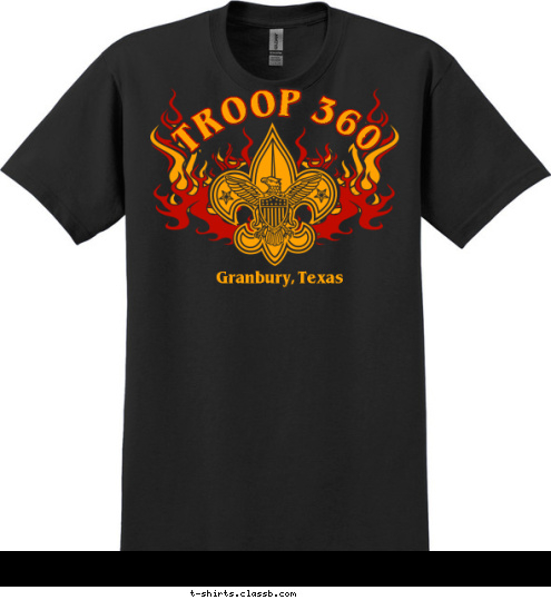 TROOP 360 Granbury, Texas T-shirt Design 