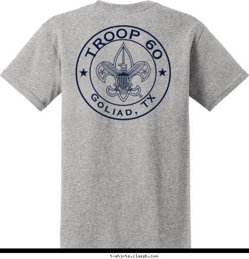 TROOP 60 Goliad, TX T-shirt Design 