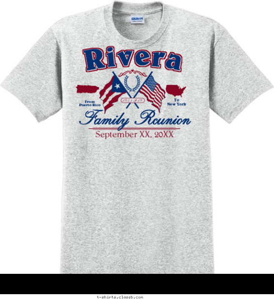 Puerto Rico Family Reunion Shirt T-shirt Design