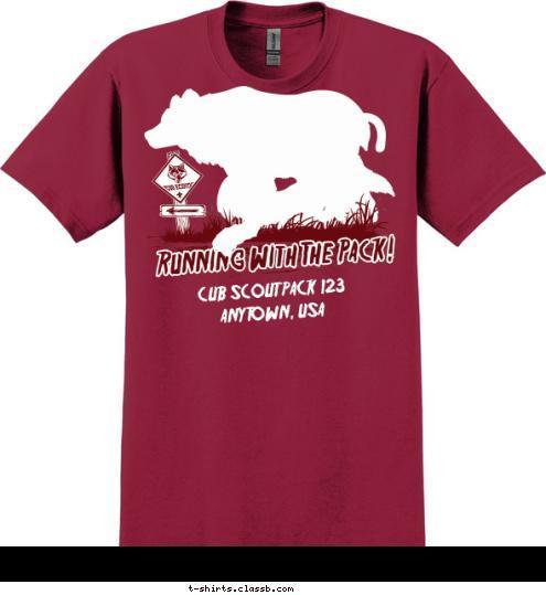 CUB SCOUT PACK 123
ANYTOWN, USA T-shirt Design 