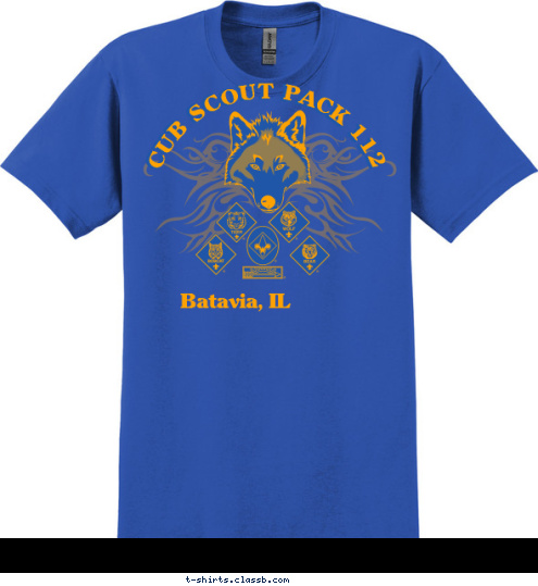 CUB SCOUT PACK 112 CUB SCOUT PACK 112 Batavia, IL T-shirt Design 