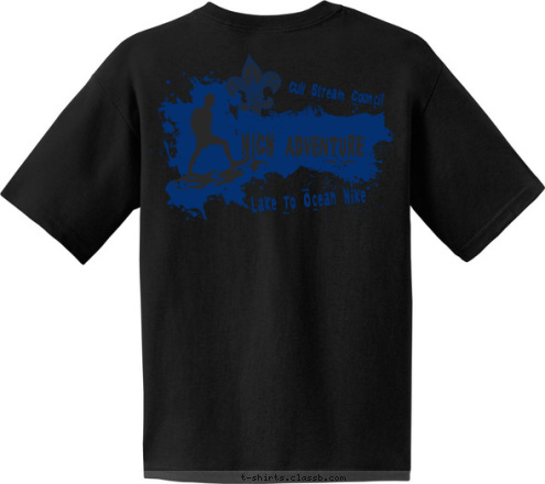 Gulf Stream Council Gulf Stream Council HIGH ADVENTURE HIGH ADVENTURE Lake to Ocean Hike Lake To Ocean Hike T-shirt Design 