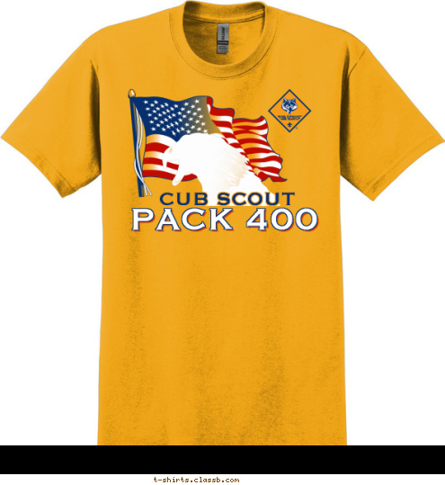 ANYTOWN,USA PACK 400 CUB SCOUT T-shirt Design 