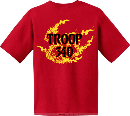 TROOP
340 Anytown, USA Boy Scout T-shirt Design 