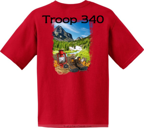 Est. 1910 Pensacola, FL TROOP 340 Troop 340 - Troop 340 - American Legion - Pensacola Florida T-shirt Design 