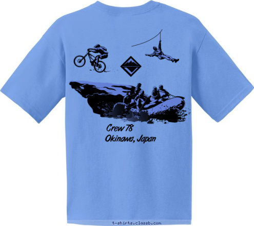  Crew 78 Okinawa, Japan Okinawa, Japan Crew 78 T-shirt Design 