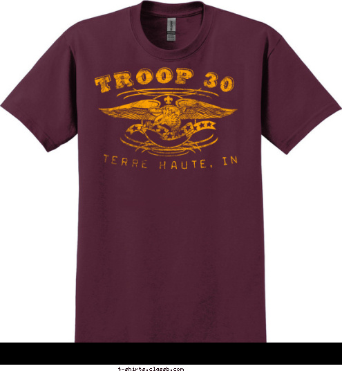 TROOP 30 TERRE HAUTE, IN T-shirt Design 