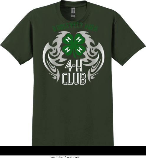 4-H
CLUB ROOSEVELT HIGH T-shirt Design 