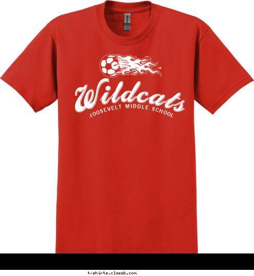 ROOSEVELT MIDDLE SCHOOL Wildcats T-shirt Design SP159