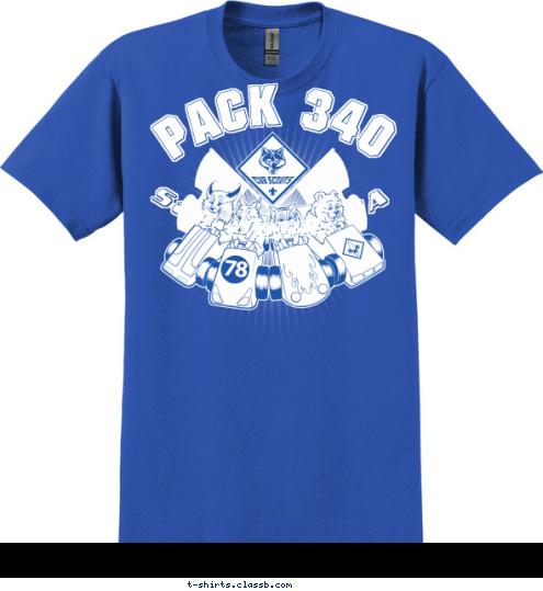 PACK 340 San Jose, CA T-shirt Design 