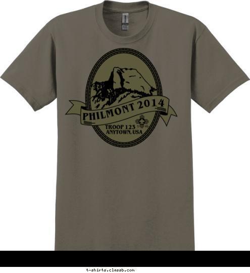 2014 ANYTOWN, USA
 TROOP 123 T-shirt Design 