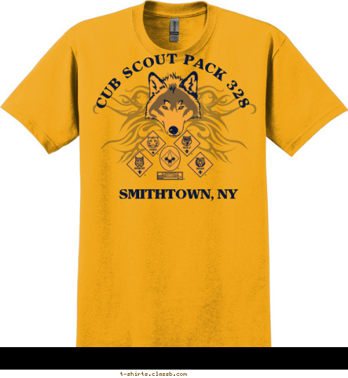 CUB SCOUT PACK 328 CUB SCOUT PACK 123 SMITHTOWN, NY T-shirt Design 
