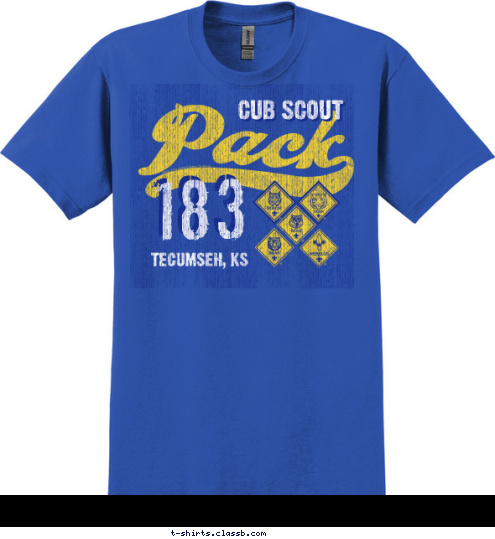 183 TECUMSEH, KS CUB SCOUT T-shirt Design 