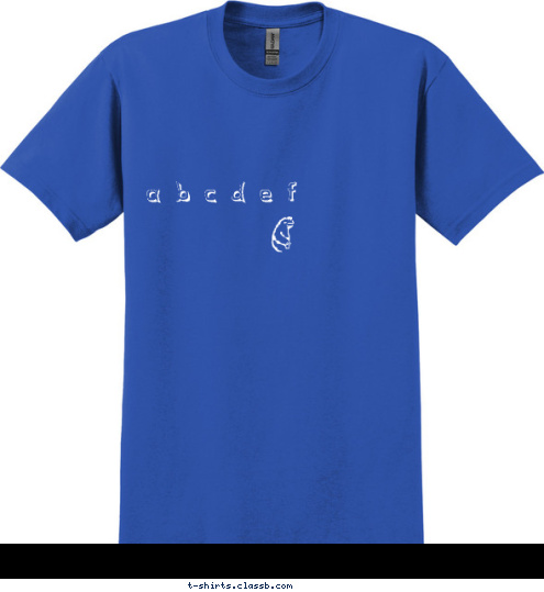 a b c d e f  T-shirt Design 