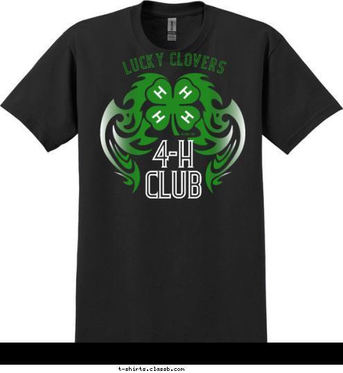 4-H
CLUB LUCKY CLOVERS T-shirt Design 