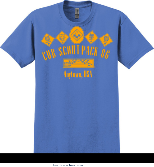PACK 86 Anytown, USA CUB SCOUT T-shirt Design 