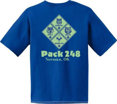 Pack 248 Norman, OK NORMAN,OK 248 K PAC T-shirt Design 