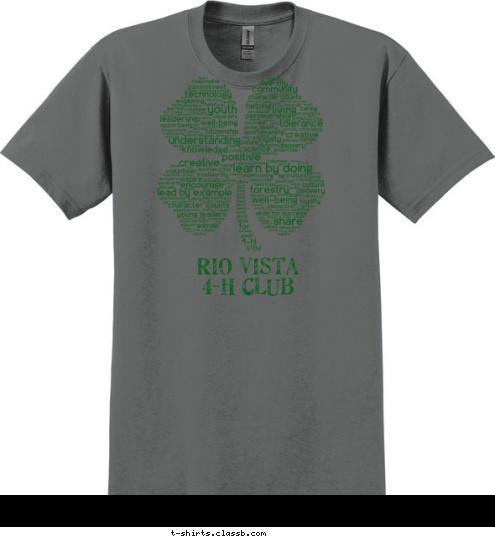 Your text here! Rio Vista
4-H Club T-shirt Design 