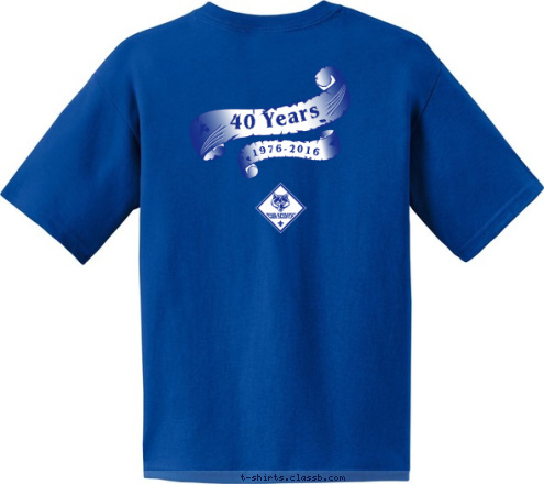 1976-2016 40 Years Sylvania, OH PACK 87 T-shirt Design 