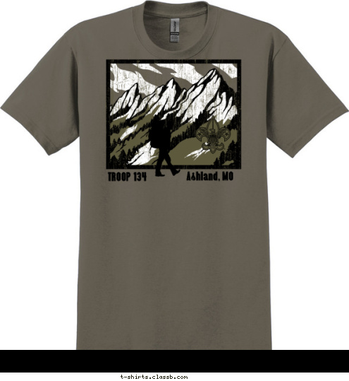 Ashland, MO TROOP 134 T-shirt Design 