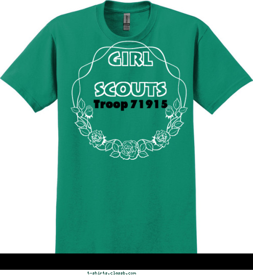 Anytown, USA TROOP 123 Troop 71915  Girl 

Scouts  T-shirt Design 