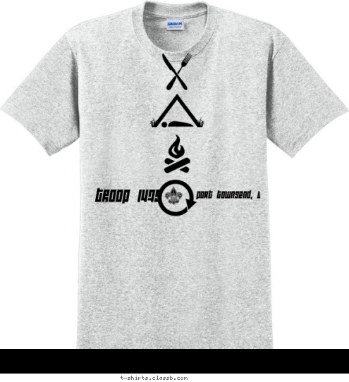 Port Townsend, WA Troop 1479 T-shirt Design 