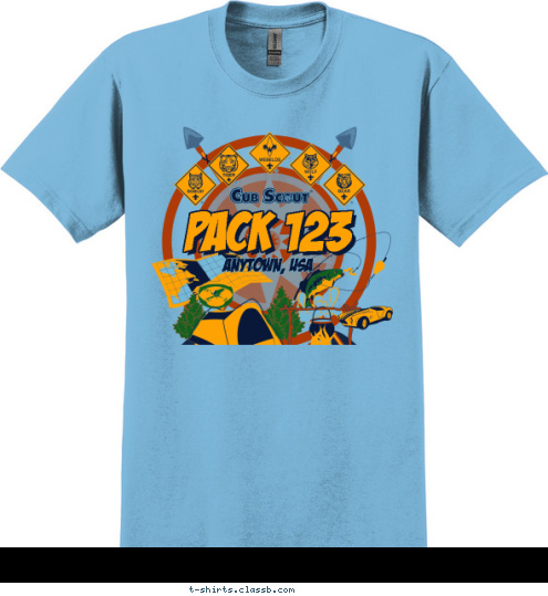 ANYTOWN, USA PACK 123 T-shirt Design SP6437