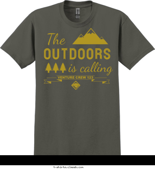 VENTURE CREW 123 OUTDOORS T-shirt Design 