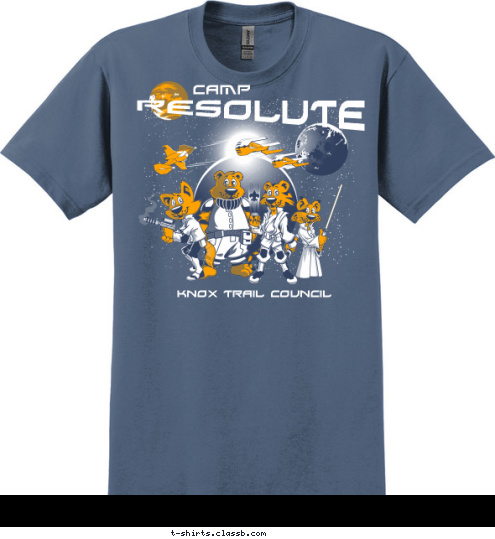 PACK 123 RESOLUTE KNOX TRAIL COUNCIL CAMP T-shirt Design 