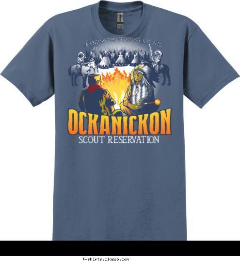 WASHINGTON CROSSING COUNCIL SCOUT RESERVATION OCKANICKON T-shirt Design 