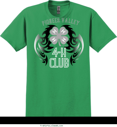 4-H
CLUB Pioneer Valley  T-shirt Design 