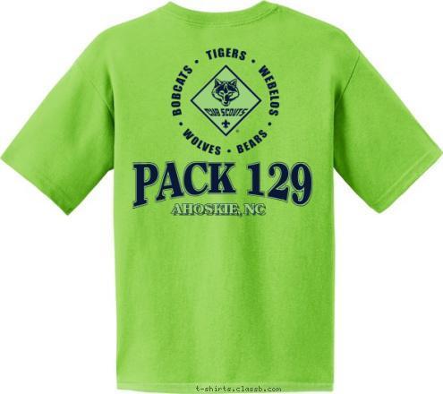 AHOSKIE, NC PACK 129 AHOSKIE, NC T-shirt Design 