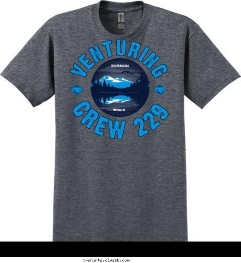 15 20 Independence Missouri VENTURING CREW 229 T-shirt Design 