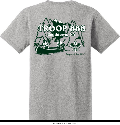 Smithtown, NY TROOP 888 Smithtown, NY TROOP 888 T-shirt Design 