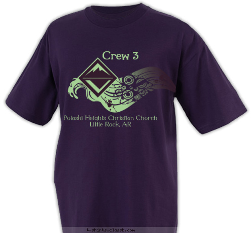 Crew 3 Pulaski Heights Christian Church
Little Rock, AR T-shirt Design 